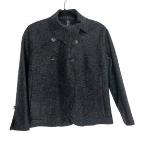 Sierra Club Jacket 100% Wool Blazer Gray
